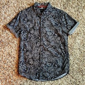 Denim & Flower Floral Short Sleeve Button Down